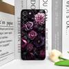 Стильный чехол для телефона Huawei Nova 13 12 11 Pro 10 SE Mate 40 50 Pro Plus P60 P50 P40 с черными и фиолетовыми цветами.