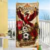 Liverpool Team Customize Text Beach Towel Super Soft Absorbent Suitable For Swimming Gym Camping Yoga Vacation