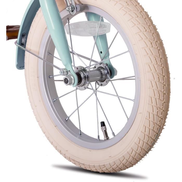 Vélo pour Enfants - STITCH - Manchi - 12/14/16/18 Pouces - VertPink - Avec Panier et Stabilisateurs