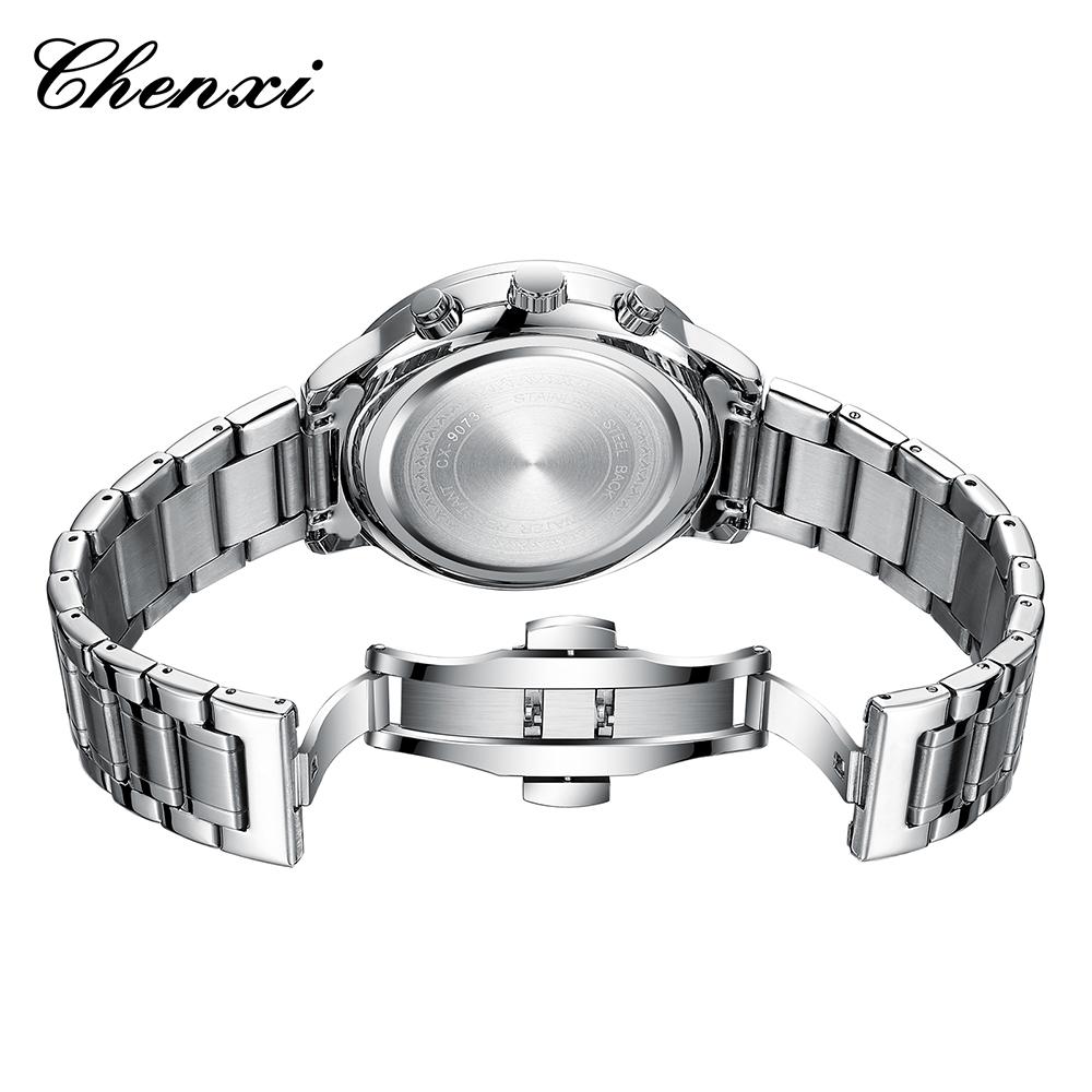 Fashion Luxury Business Men's Wristwatch Round Dial Luminous Waterproof Calendar Chronograph Man Watch