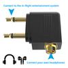 2/4/8Pcs 3.5mm Mono Dual Male Plug To Stereo Female Jack Audio Adapter for Airline Airplane Travel Headphone Earphone