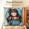Мультяшная Наволочка S-Santoro Gorjuss Натуральный Лен Органическая Ткань Двусторонняя Печать Диван Домашний Декор Подарок Наволочка