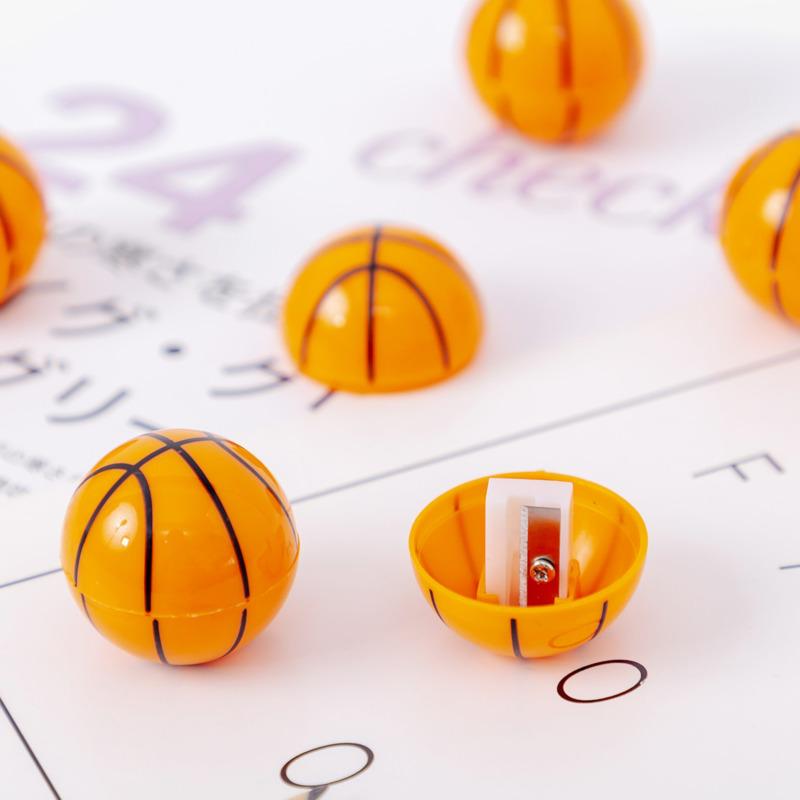 1 Piece Cute Candy Color Basketball Sharpeners Stationery School Office Supplies Kid Gift Sharpener