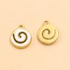 Two Styles: Stainless Steel Enamel Mosquito Coil Pendant for DIY Earrings & Necklaces