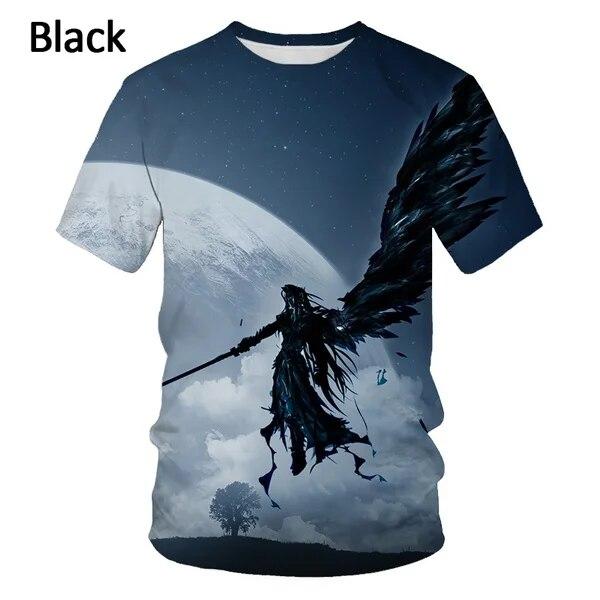 Новая модная мужская футболка Final Fantasy VII Fun с 3D принтом, повседневная одежда Harajuku Oversize с короткими рукавами, одежда Y2K