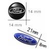 VOPL3 5/10Pcs Car Logo Control Key Emblem Stickers Accessories For Ford S MAX Ranger Focus Fiesta Mondeo Kuga Mustang Escort Transit