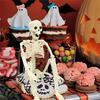 40CM Halloween Posable Skeleton Decoration Human Bones with Movable Joints for Haunted House Party Outdoor Yard Props