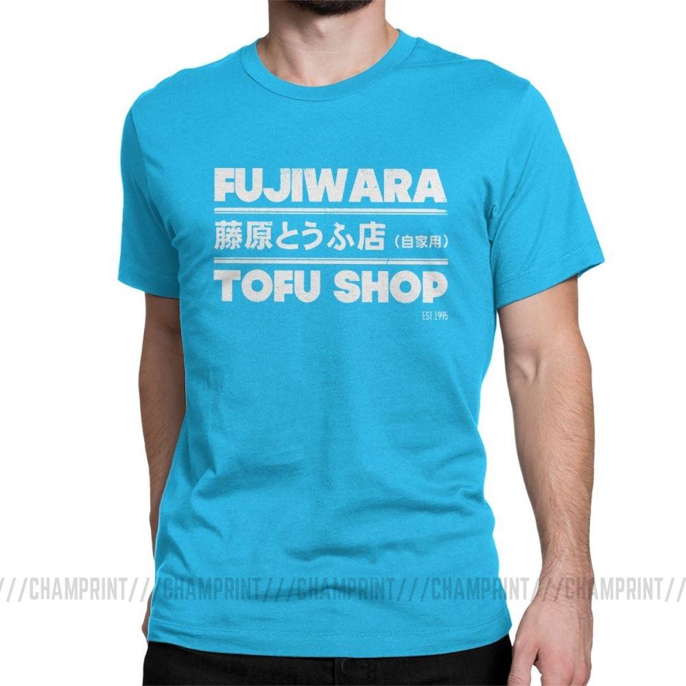 Футболки с аниме Initial D, модные футболки Fujiwara Takumi Fujiwara Tofu Shop, мужская хлопковая винтажная футболка