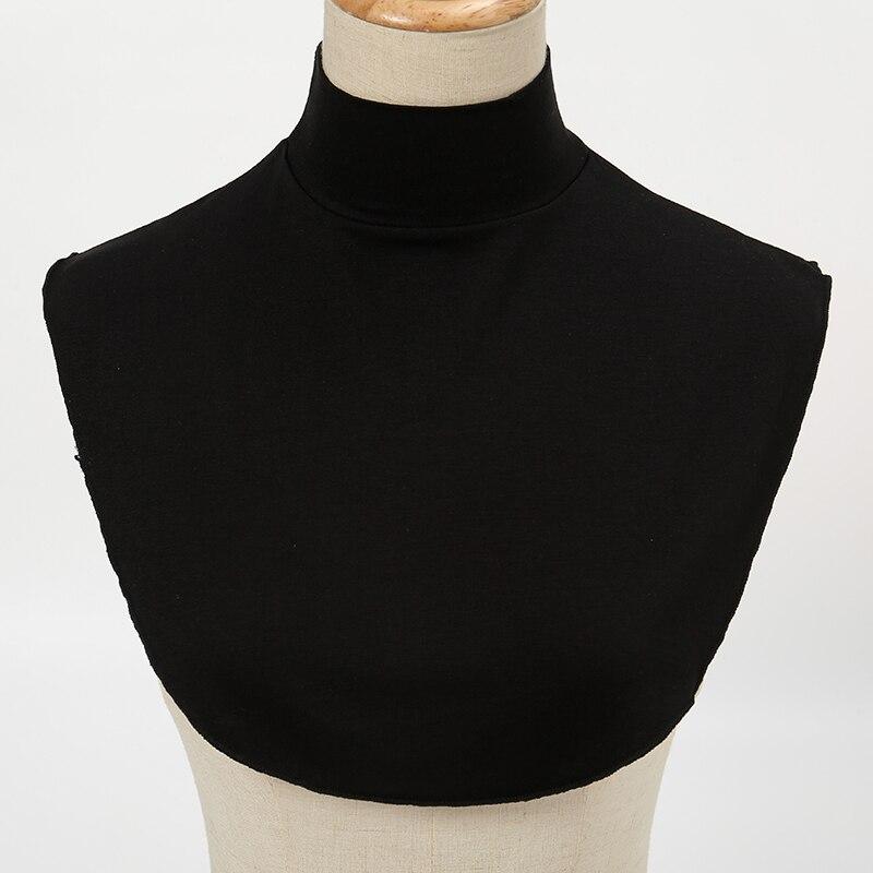 Winter Modal High Nack Fake Collar Women Solid Color Fashion Warm Detachable Collar Elastic Jersey Turtleneck