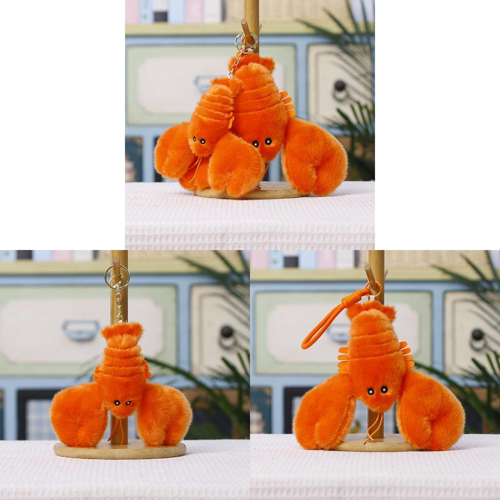 Lobster Plushie Animal Plush Toy With Pp Cotton Filling For Bag Decoration And Play