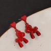 Cartoon Horse Chinese Style Pony Earrings Fashion Jewelry Horse Drop Earrings  Gift