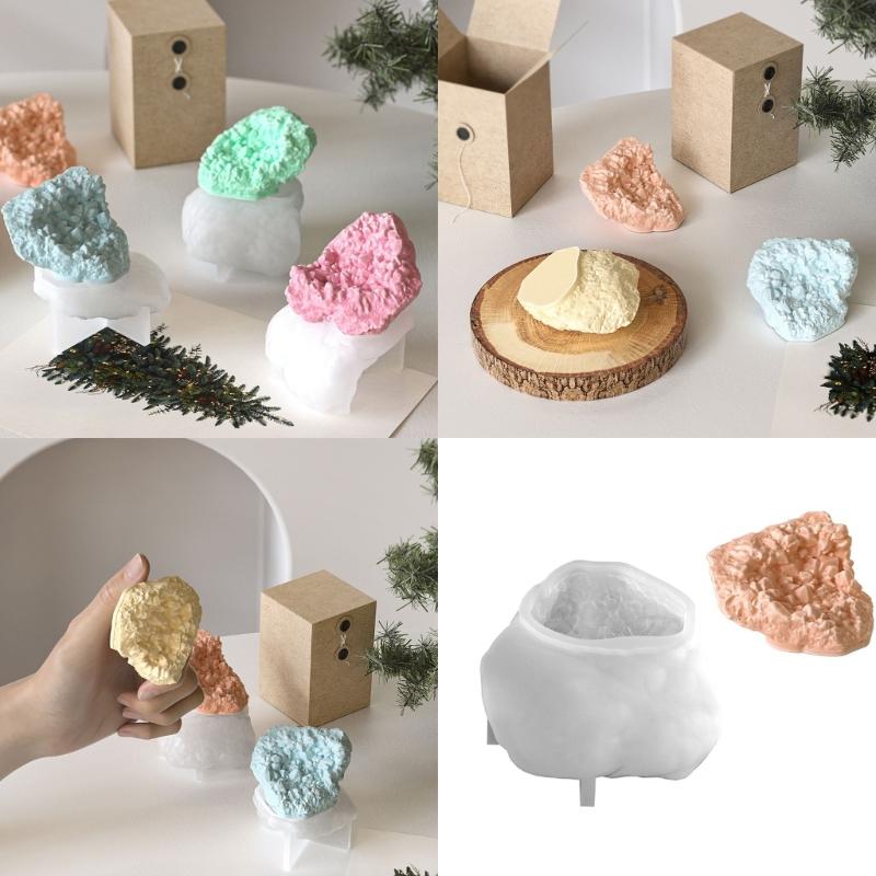 Силиконовые формы с текстурой камня для эпоксидной смолы, изготовления свечей, мыла. Силиконовые формы в форме камня для свечей, мыла.