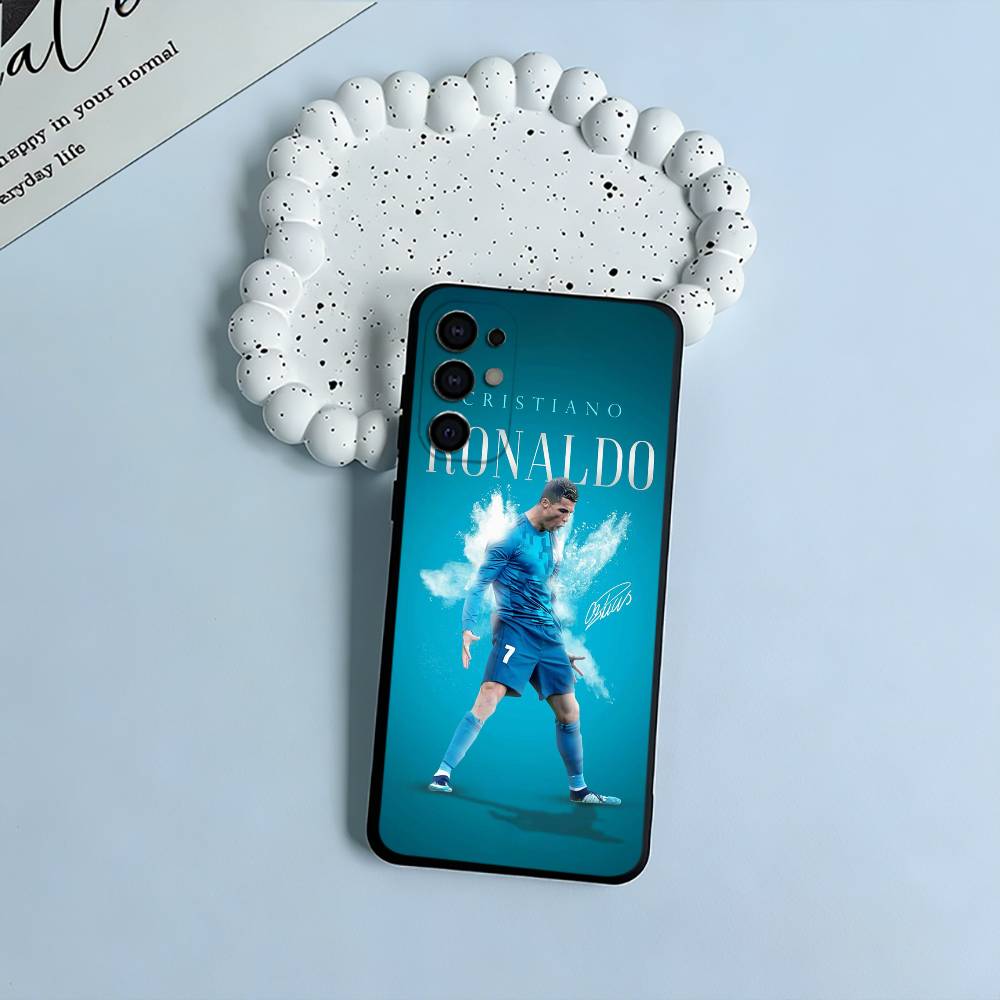 Чехол для телефона C-R-7 Ronaldo для Samsung S25, S24, S21, S22, S23, S30, Ultra, S20, Plus, Fe, Lite, Черный Мягкий Силикон