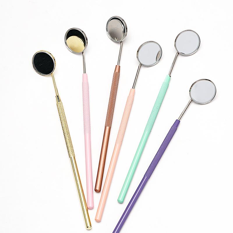 Профессиональное зеркало для наращивания ресниц, 1 шт., для чистки зубов, для проверки полости рта, зеркало для макияжа, аксессуары для ухода за кожей