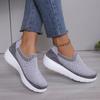 Fashion Shoes Woman 2024 Trend Sneakers Breathable Knit Slip-on Thick Bottom Comfor Light Sport Shoe Zapatillas Deportivas Para Mujeres
