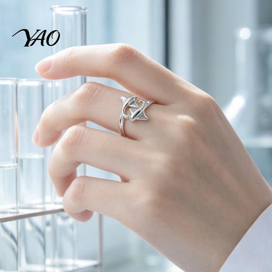 Golden Plated Ring Adjustable Open for Men Women, Silver Statement Ring, Non Tarnish Alloy Finger Jewelry Gift Him Her Daily Wear