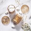 1Pack Glass Qtip Holder Dispenser Set Bathroom Organizer for Cotton Swabs Pads Clear Jars Makeup Storage Bathroom Accessories