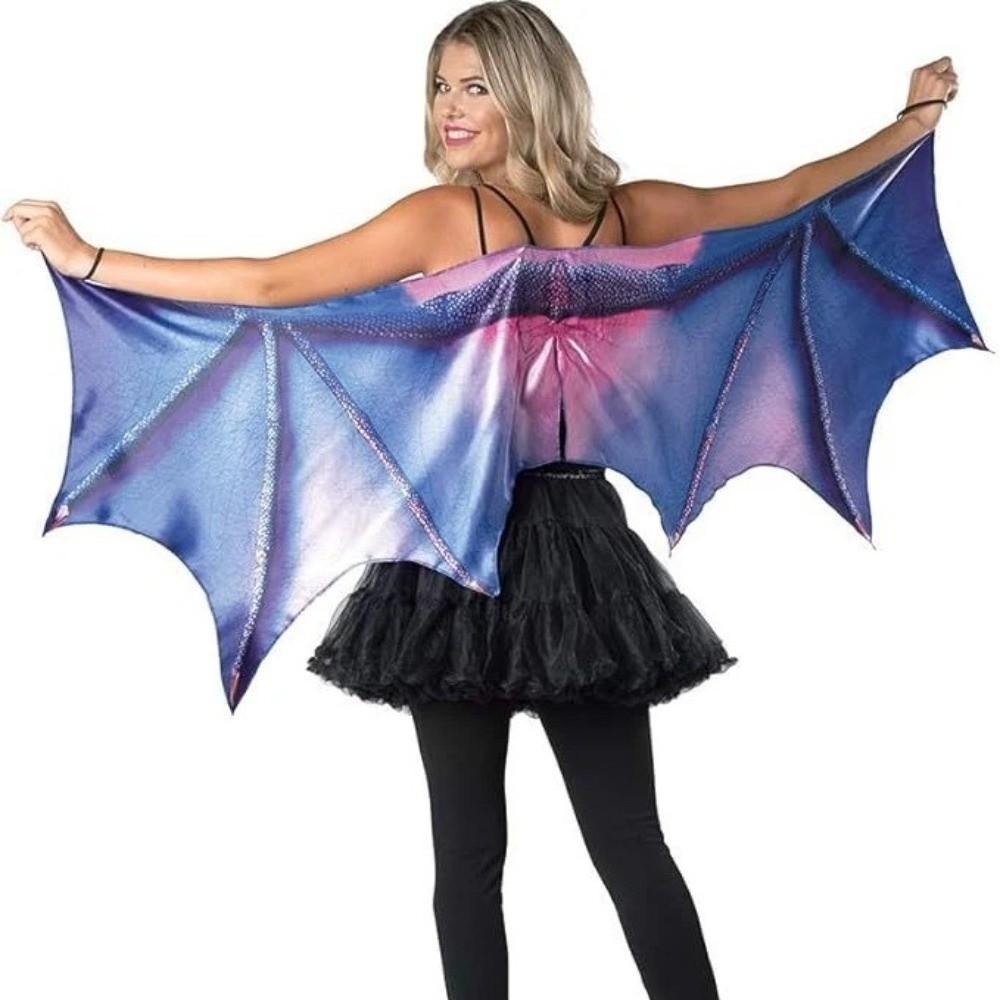 Halloween Decoration Women's Dragon Horn Wings One Size Cosplay Costumes Carnival Party