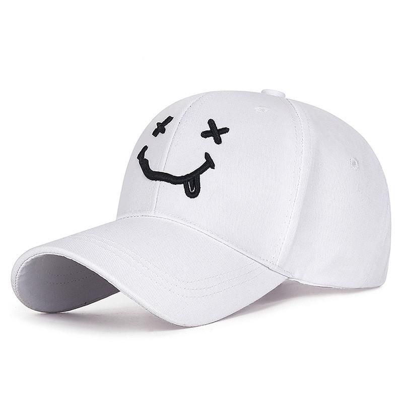Весенне-осенняя вышитая бейсболка с выражением лица и солнцезащитным козырьком для мужчин и женщин для занятий спортом на открытом воздухе