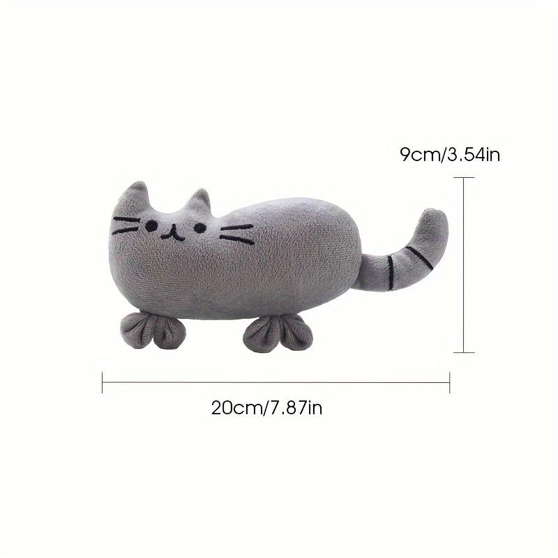 Мягкая и прочная плюшевая игрушка с мультяшным котом для игр и взаимодействия домашних животных