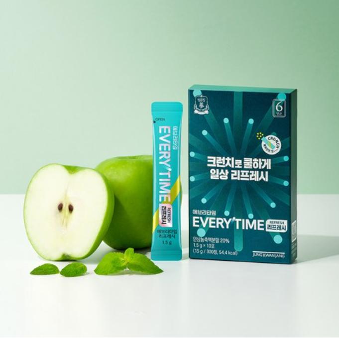 Каждый раз CheongKwanJang Refresh 10 шт., 15 г | Повышение энергии и иммунитета