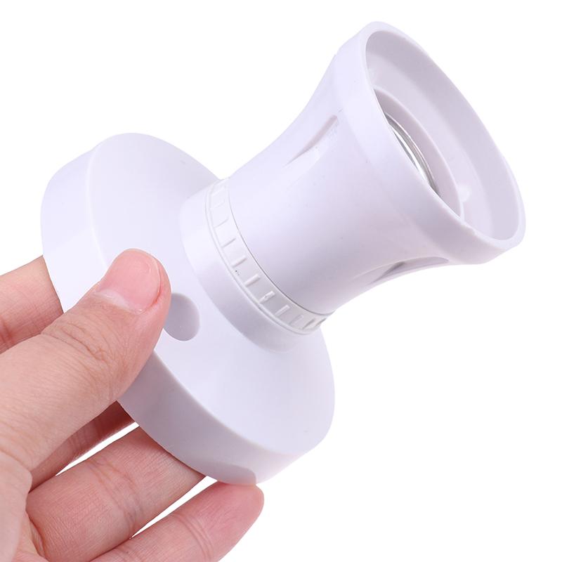 Патрон E27 Навинчиваемый Потолочный Светильник Головка Светодиодный Патрон Настольная Светодиодная Основа для Освещения Патрон Термостойкий Круглый Патрон