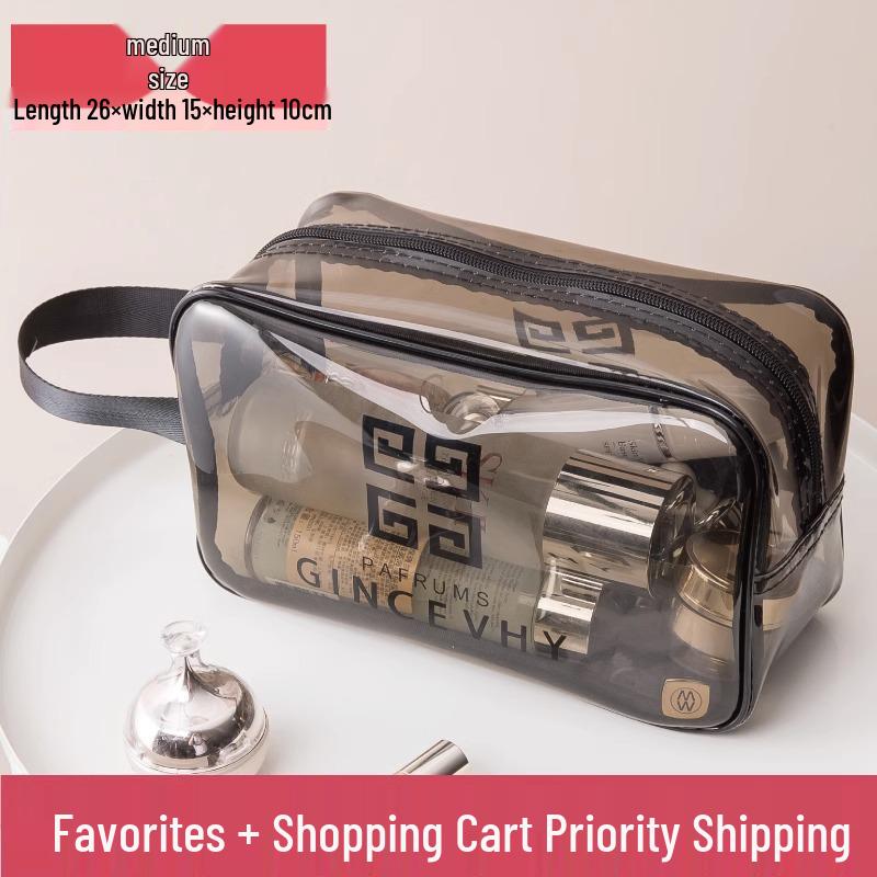 Большая водонепроницаемая дорожная косметичка для мужчин и женщин: Разделение мокрого/сухого, Портативный для плавания и косметики