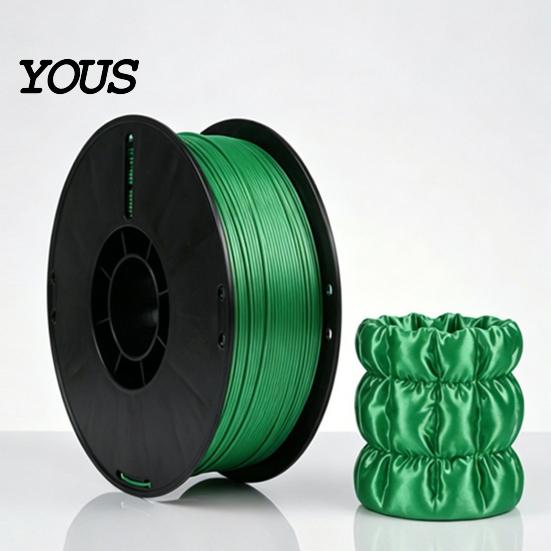 Филамент для 3D-печати Silk PLA, 1,75 мм, катушка 1 кг, низкая усадка, не засоряет сопло, для проектов печати, аккуратно намотанный, PLA с металлической текстурой