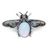 Fashion Bee Natural Stone Pearl Abalone Shell Pendant Dual Use Charm Pendant Jewelry Findings Making For Women Wholesale