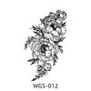 Waterless Herbal Tattoo Stickers: Personalized Large Animal Designs, Non-Reflective, Long-Lasting for Men & Women.