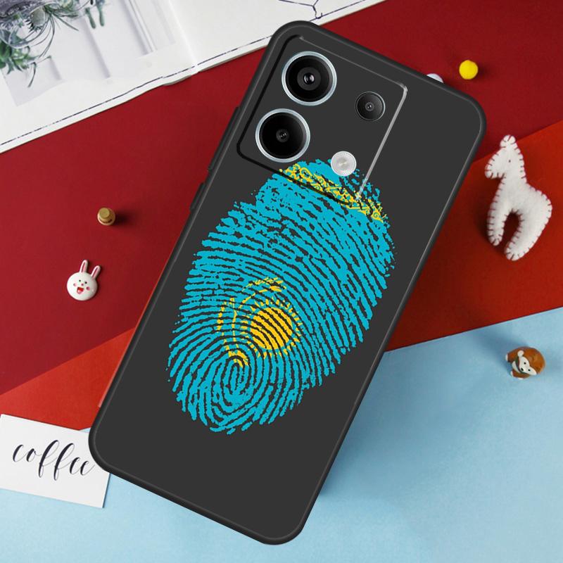 Чехол с флагом Казахстана для Xiaomi Redmi Note 13 12 10 8 9 11 Pro 12S 10S 11S Redmi 13C 10A 10C 9C 12C Cover
