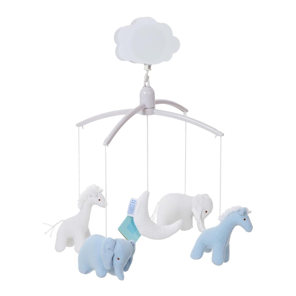 Traseria Кровать Merry Animal Moon Ручной завод музыкальная шкатулка детская кроватка игрушка для сна Baby Merry Baby Подарок Подарок (синий)