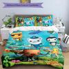 3pcs The Octonauts3 pattern bedding set duvet cover set includes duvet cover &pillowcases, perfect all season bedroom decoration & gift