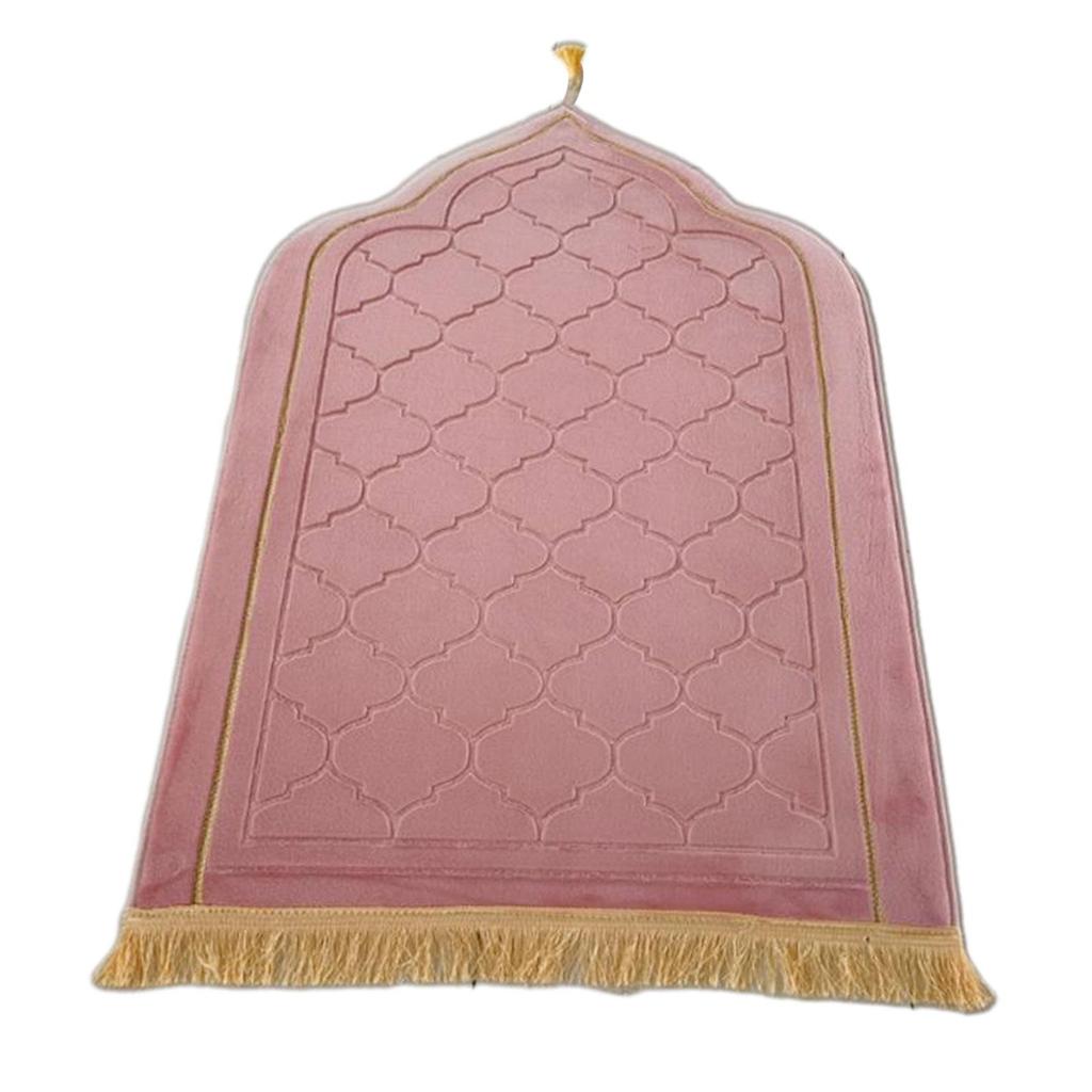 Молитвенный коврик для Рамадана, подарки, портативный, для мужчин, женщин, детей, толстые свадебные принадлежности с кисточками, дорожный молитвенный коврик, исламский молитвенный коврик