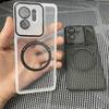 Роскошный прозрачный чехол Magsafe TPU для Motorola Edge 40, мягкий силиконовый прозрачный магнитный чехол для беспроводной зарядки, защита камеры, полная защита от ударов