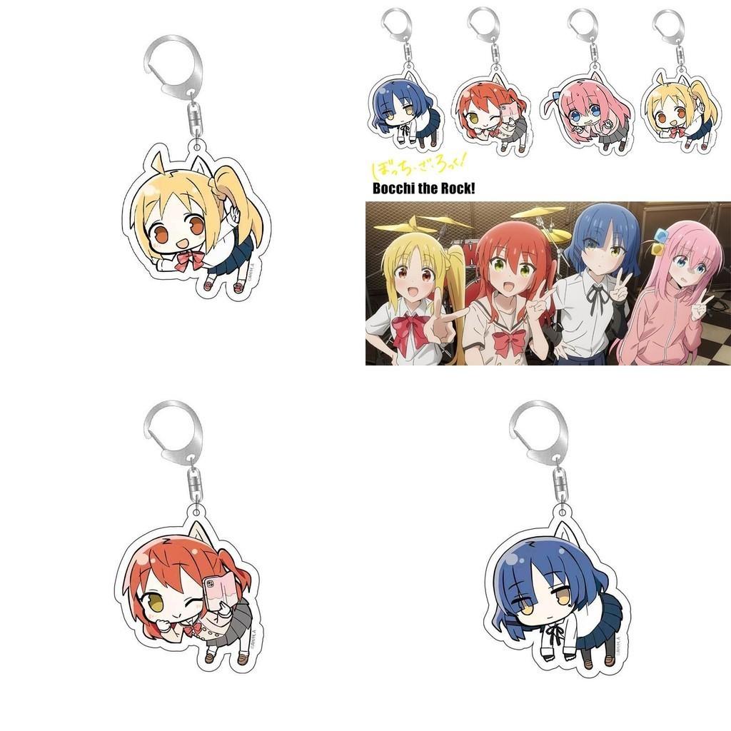 Stylish Bocchi The Rock Acrylic Keychain Double-sided Printed Keyring Bag Pendant Gifts
