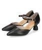 Раздельные Деформированные Заостренные Синтетические Легкие для Ходьбы см [Oriental Traffic] Туфли-лодочки, Ремни, Каблук, Носок, Кожа, в, 41123, Женские, ЧЕРНЫЙ, 22.5
