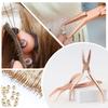 GlamorDove Micro Beads Plier For Hair Extension Removal Micro Ring Link/Bead Opener Tool Silver Color Micro Ring Bead Plier