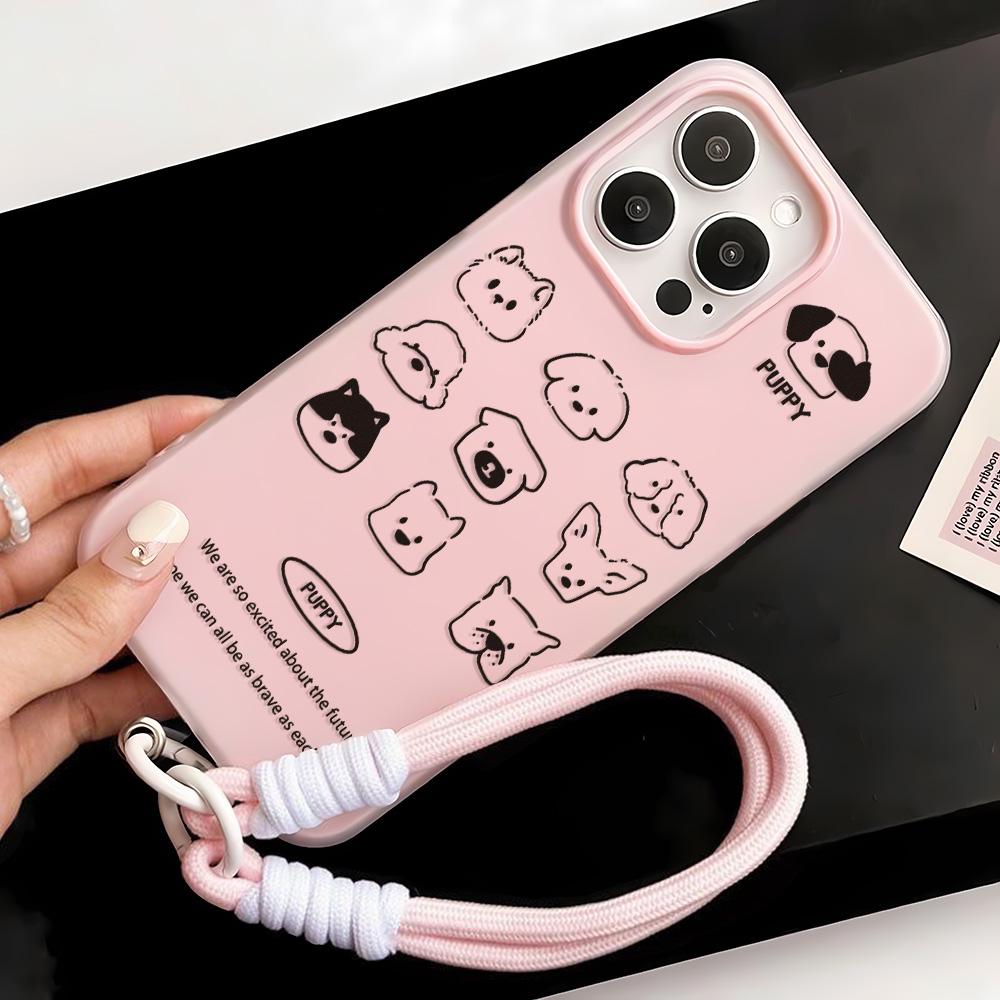 Расписной чехол для телефона для iPhone 15 11 13 14 для 15 16 Pro Max 12 13 16 Pro Милый Модный Смешной Чехол для телефона со шнурком Последние Рекомендации по самым продаваемым товарам