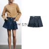 Spring New Women Clothes Puffy A Word High Waist Casual Simplicity Denim Mini Skirt 4730091