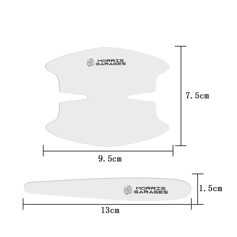 8Pcs Car Door Bowl Film Transparent Handle Sticker Protector Cover For MG ZS MG5 GS HS GT ZST MG3 MG6 MG7 Hector EZS EHS Pilot iow1