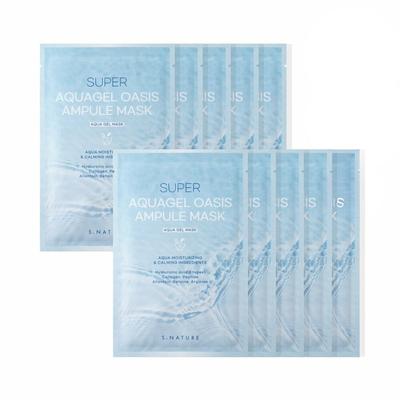 Тканевая маска Super Aqua Gel Oasis Ampoule 10P