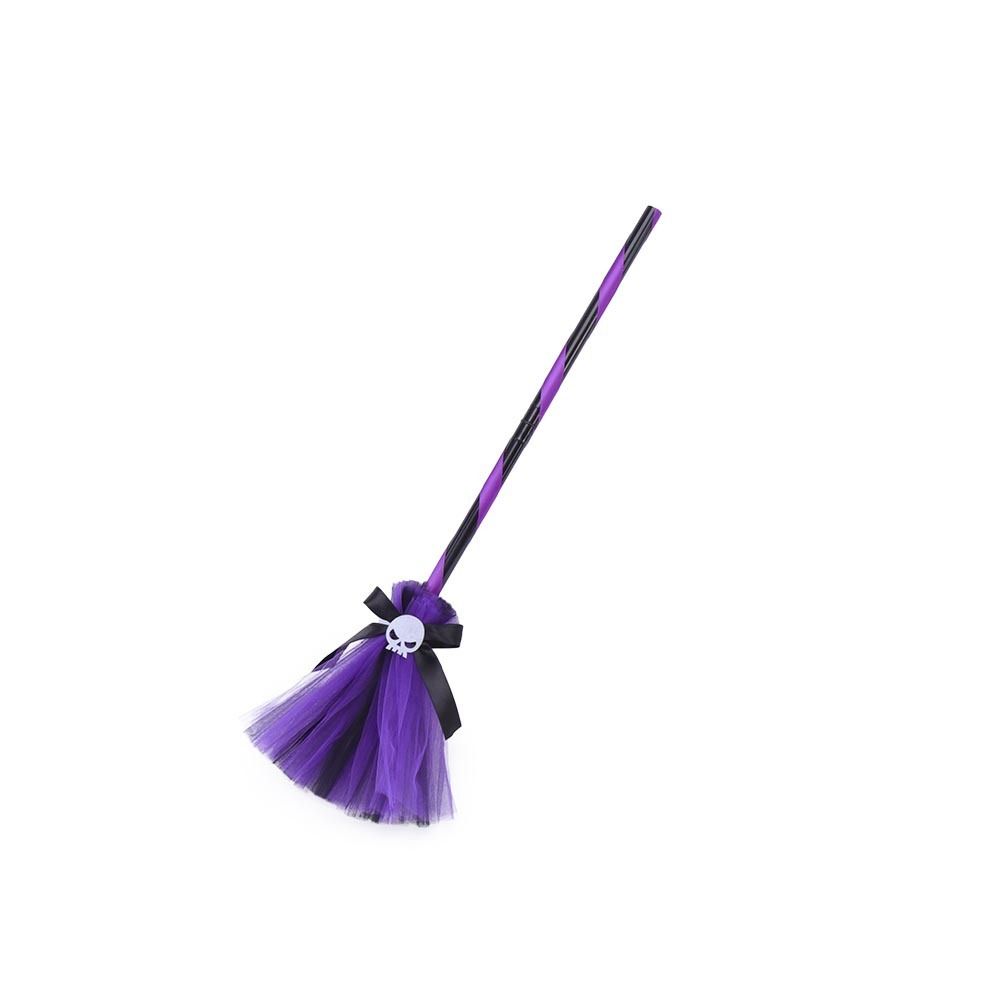 3D Halloween Broom Ornaments Cartoon Witch Dress Up Ornaments Festival Atmosphere