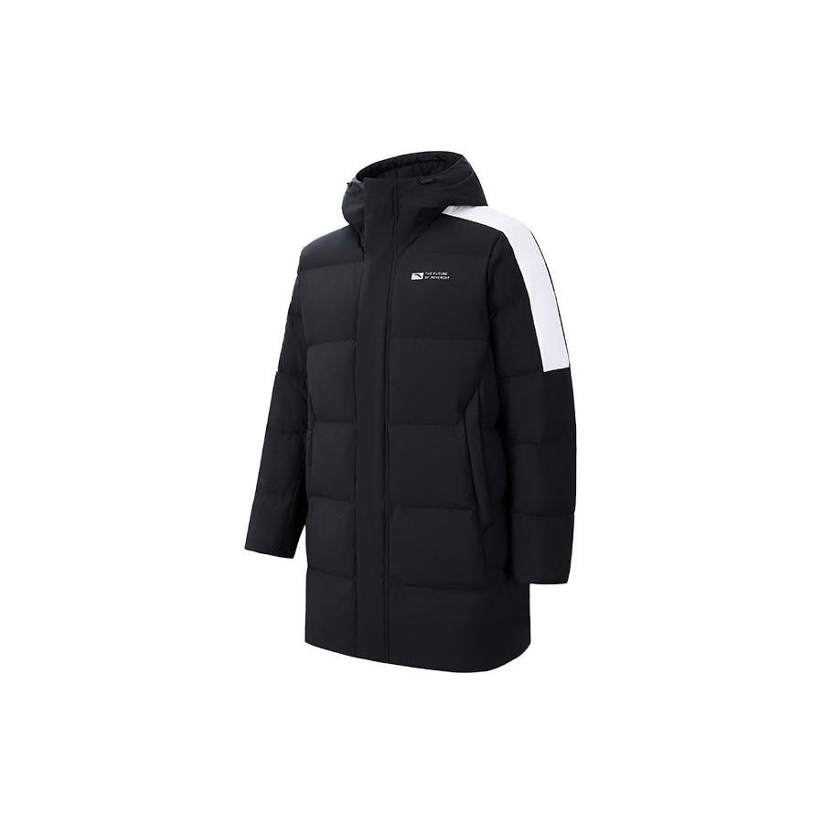 Anta Champion All-Weather Series Color Block молния с капюшоном средней длины с длинным рукавом и защитой от снега Shell куртка мужская верхняя одежда 952347908-4