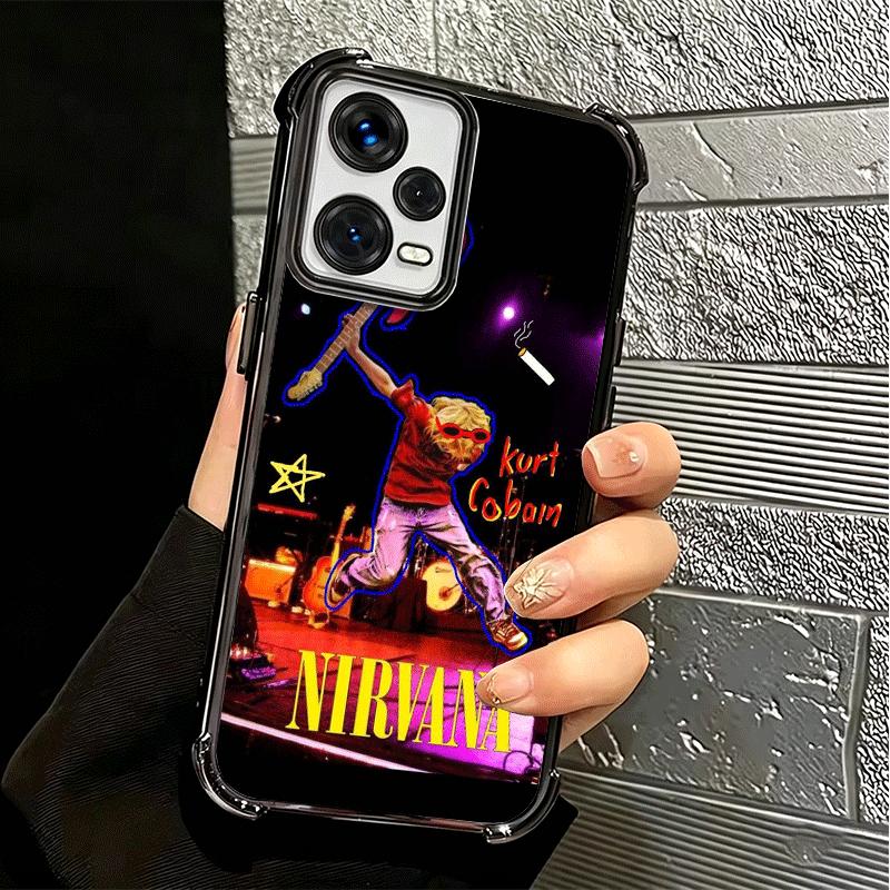 Ретро Певец Курт Кобейн Мягкий Чехол Для Телефона Для Xiaomi Redmi Note 14 15 Pro Plus 13 12 11S 11T 5G 10 9S 9 Покрытие Противоударный Fundas