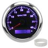 85mm Tachometer Gauge 4000RPM IP67 Waterproof with 7 Color Backlight for Car Boat RV YachtBlack