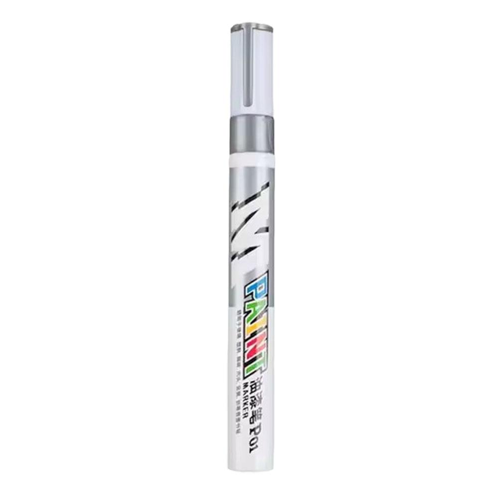 НОВЫЙ Карандаш-кисть для ремонта царапин автомобильной краски Водонепроницаемый маркер с водной краской Уход за протектором автомобильной шины Автомобильный Черный Белый Красный Серебристый