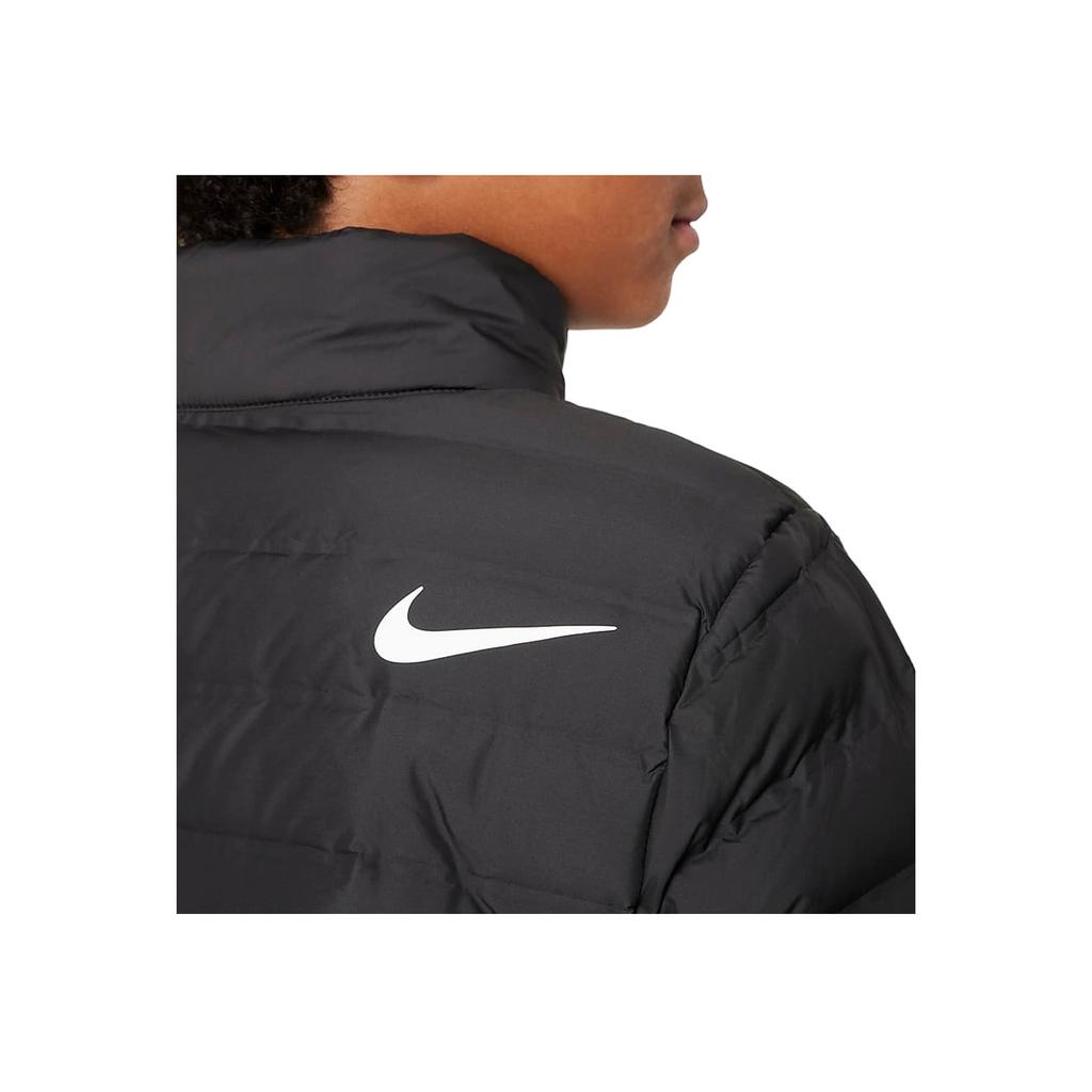 Nike Пуховик с большим логотипом на груди и воротником-стойкой, длинные рукава, детские куртки, черный цвет NY2342016GS-002