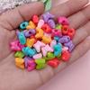 Accessories Butterfly Heart-shaped 50/100pcs Beaded Necklace Earrings Accessories Earrings DIY Handmade Beaded Acrylic Bracelet Pentagram Accessories