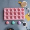 Силиконовая форма для шоколада 15 ячеек Круглая форма для выпечки Антипригарная форма для морозилки Жаропрочная форма для торта для DIY Конфет Желе Десерта Мороженого